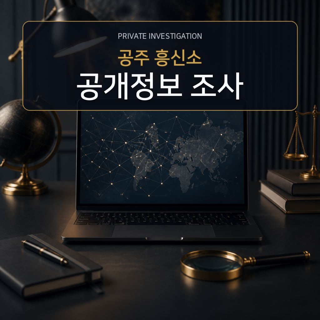 공주 디지털 공개정보 조사 전문 흥신소